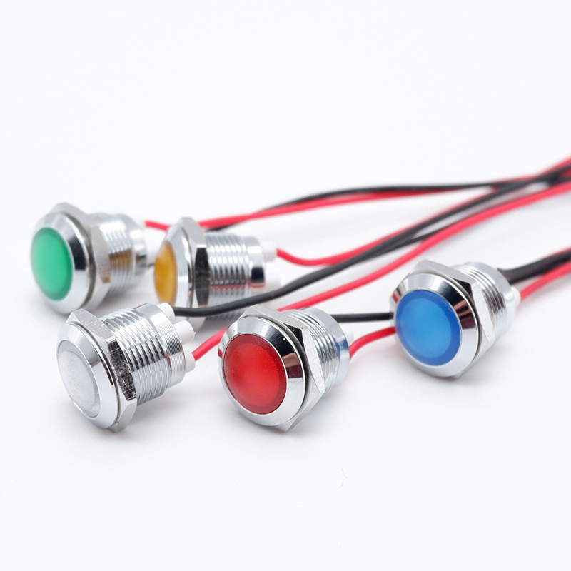 thumbnail image 2 of 10-Pack Blue LED Power ON/OFF Pilot Light Indicator, 3V 6V 9V 12V, 10B 2 of 3