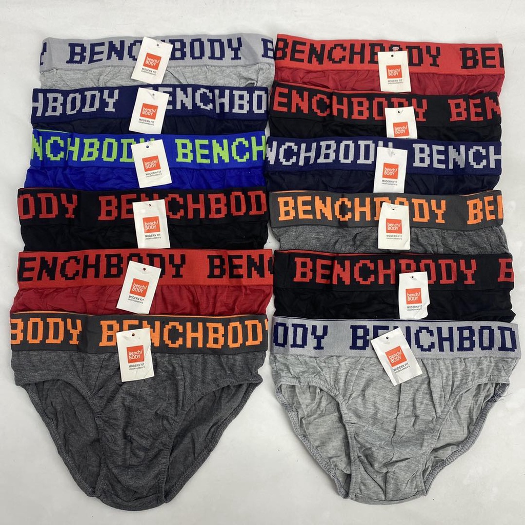 Bench 12pcs Cotton brief for men bench underwear s m l xl xxl | Shopee ...