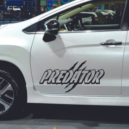 Stickers Selling 2 pcs PREDATOR Car Body Cutting sticker Logos | Shopee ...