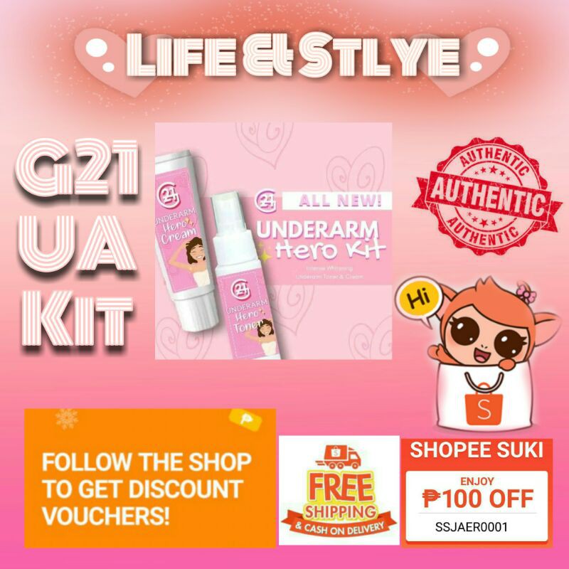 G21 Underarm Hero Kit Authenthic Shopee Philippines