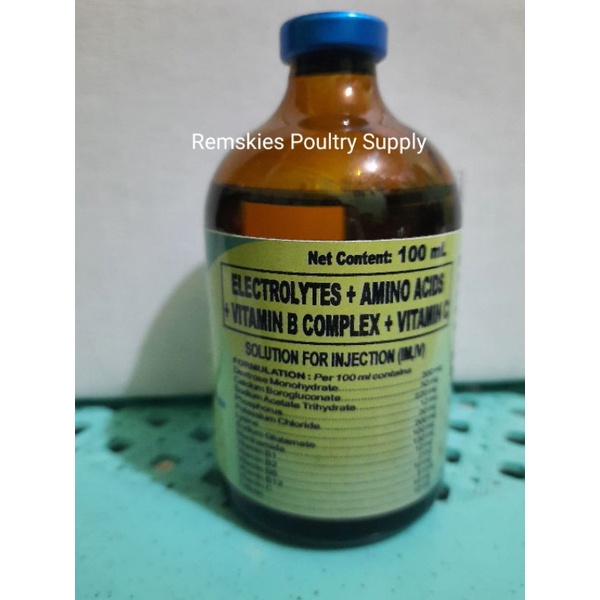 ELECTROLYTES +AMINO ACIDS +VITAMIN +VITAMIN C 100ML Shopee