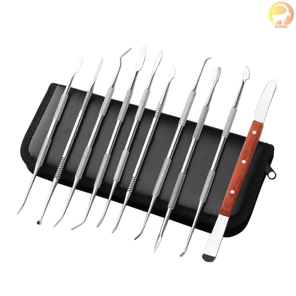 LVCHEN 10-Piece Wax Carving Tools Set - Stainless Steel Double-Ended Carvers For Sculpture, Pottery & Clay With Carrying Case - View #9