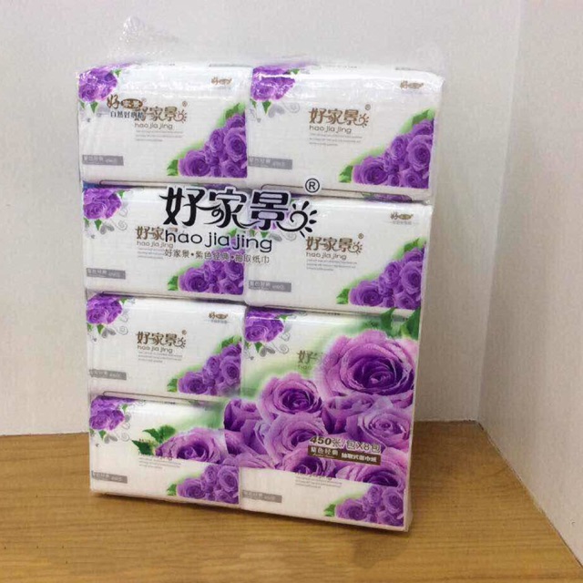 Original haojiajing violet tissue 1Pc/450Pulls ckqf.ph | Shopee Philippines