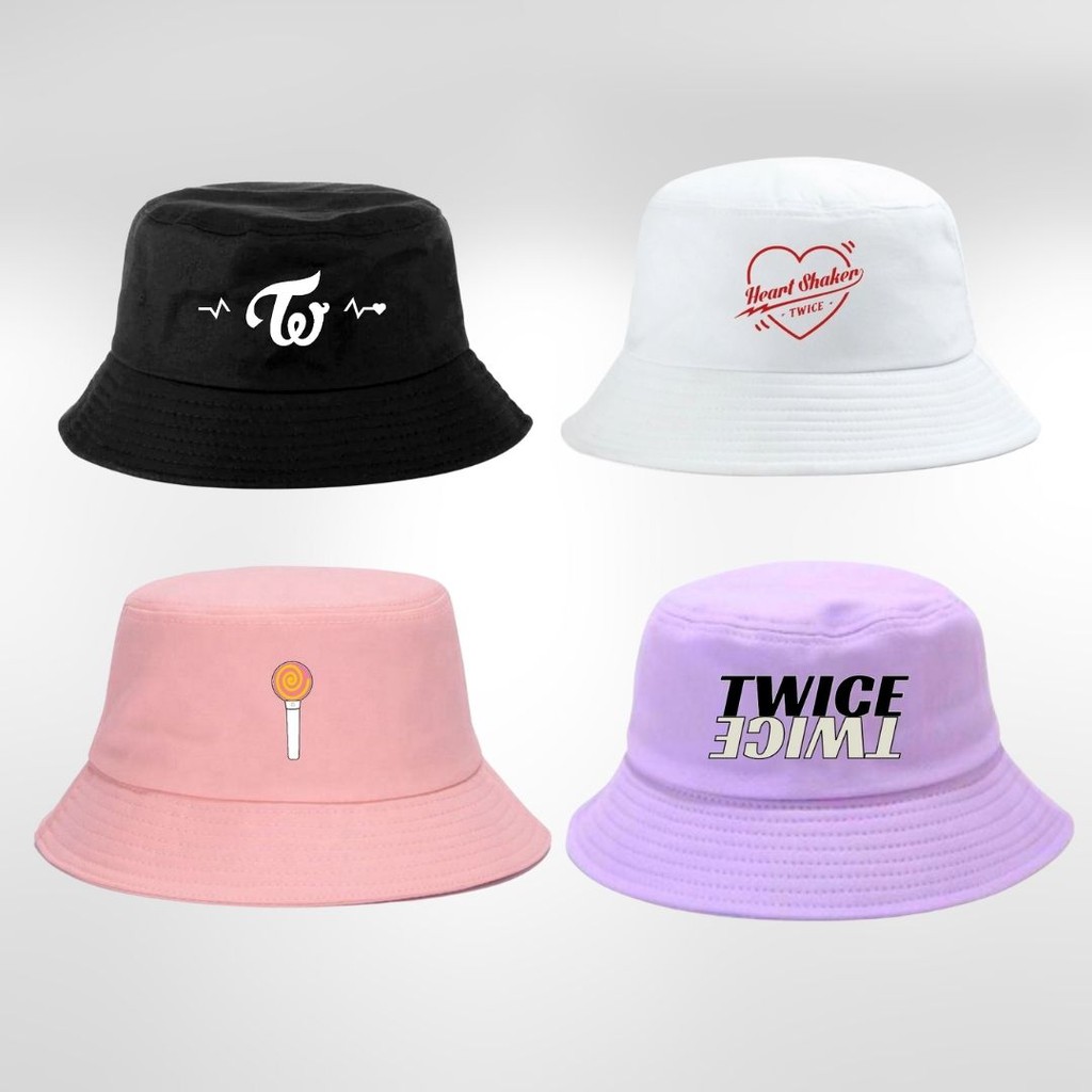 Twice Embroidered Bucket Hat Aesthetic Trendy Minimalist Kpop | Open ...