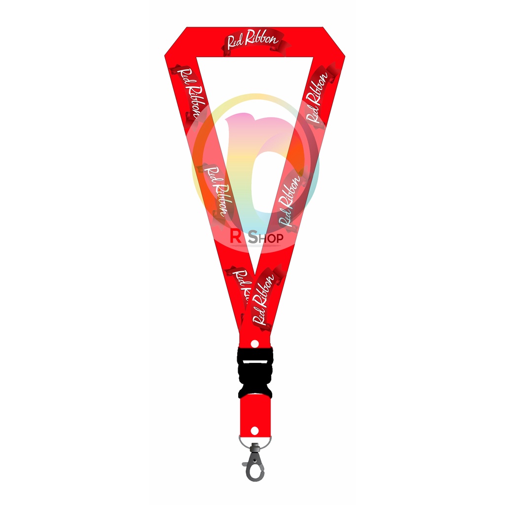 Red Ribbon (One inch Sublimation ID Lanyard) | Shopee Philippines