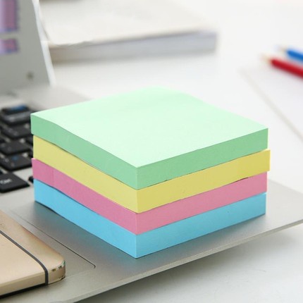 100 Sheets Office & School Sticky Note Color Square Tag | Shopee ...