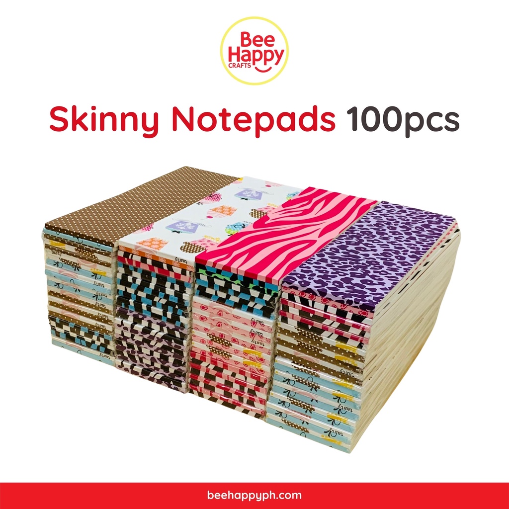 Skinny Notepads 100pcs | Shopee Philippines