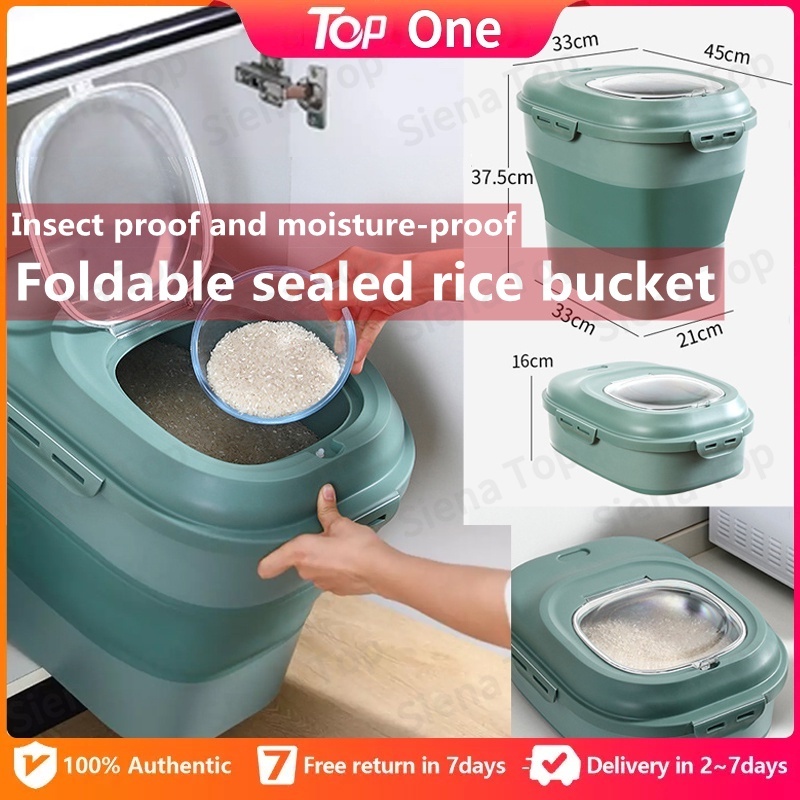 Rice bucket Insect proof Moisture-proof Foldable Rice box Food