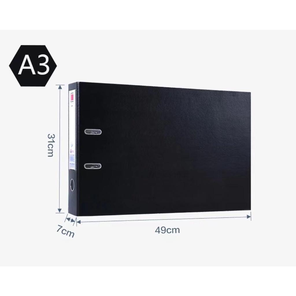 Horizontal 3 inch Lever Arch File Folder Extra Long A3 A4 clear sheet