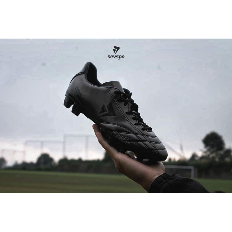 Original SEVSPO Football Shoes, SEVSPO NUSWA Black metalic, Lightweight ...