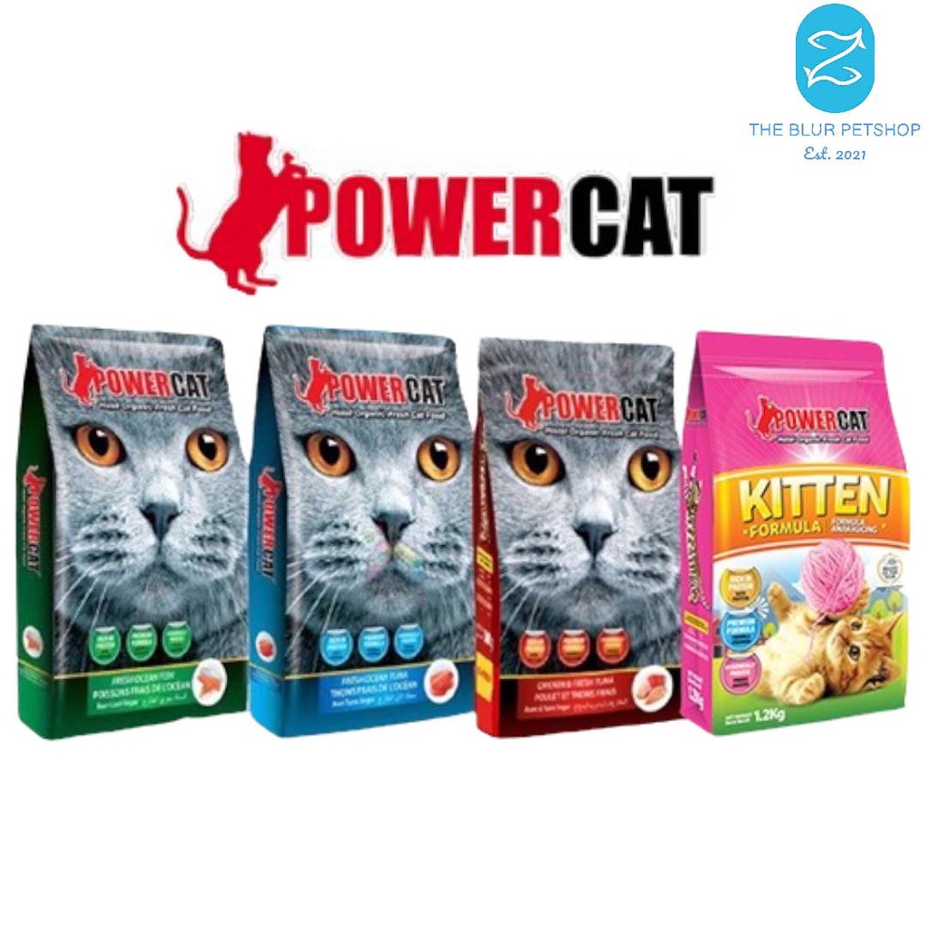 Powercat Power Cat 7kg & 8kg Organic Halal Dry Cat Food Pet Essentials ...