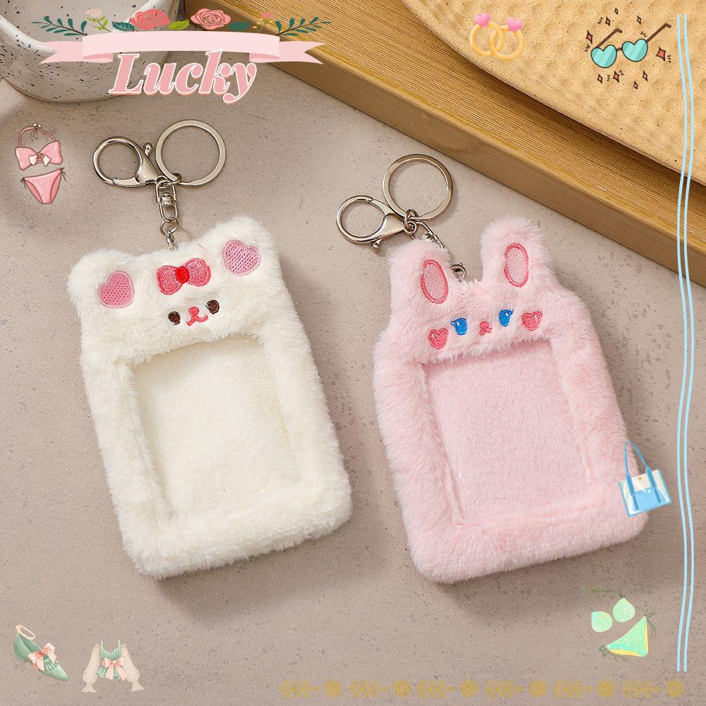 BEBETTFORM 1Pc Cute Card Holder Animal Motifs Idol Postcard Protector ...