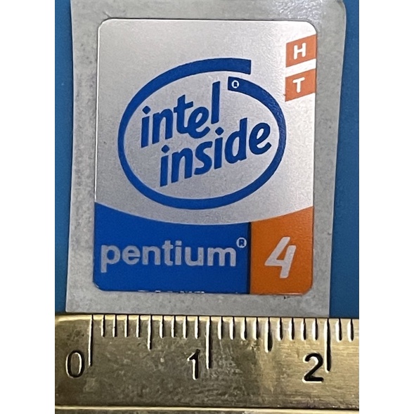 Intel Pentium 4 HT gen1 ori logo Sticker Big Size | Shopee Philippines