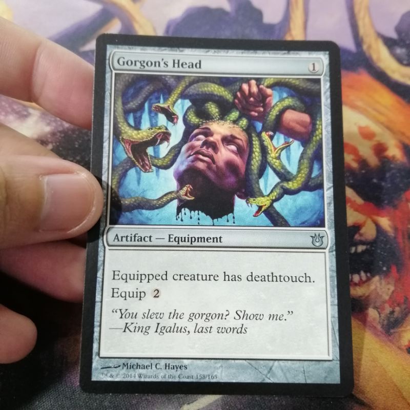 1 Gorgon's Head born of the gods MTG card commander EDH | Shopee Philippines