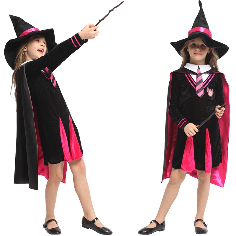 Halloween Cosplay Costume G0346 Children's Witch Cloak Harry Potter