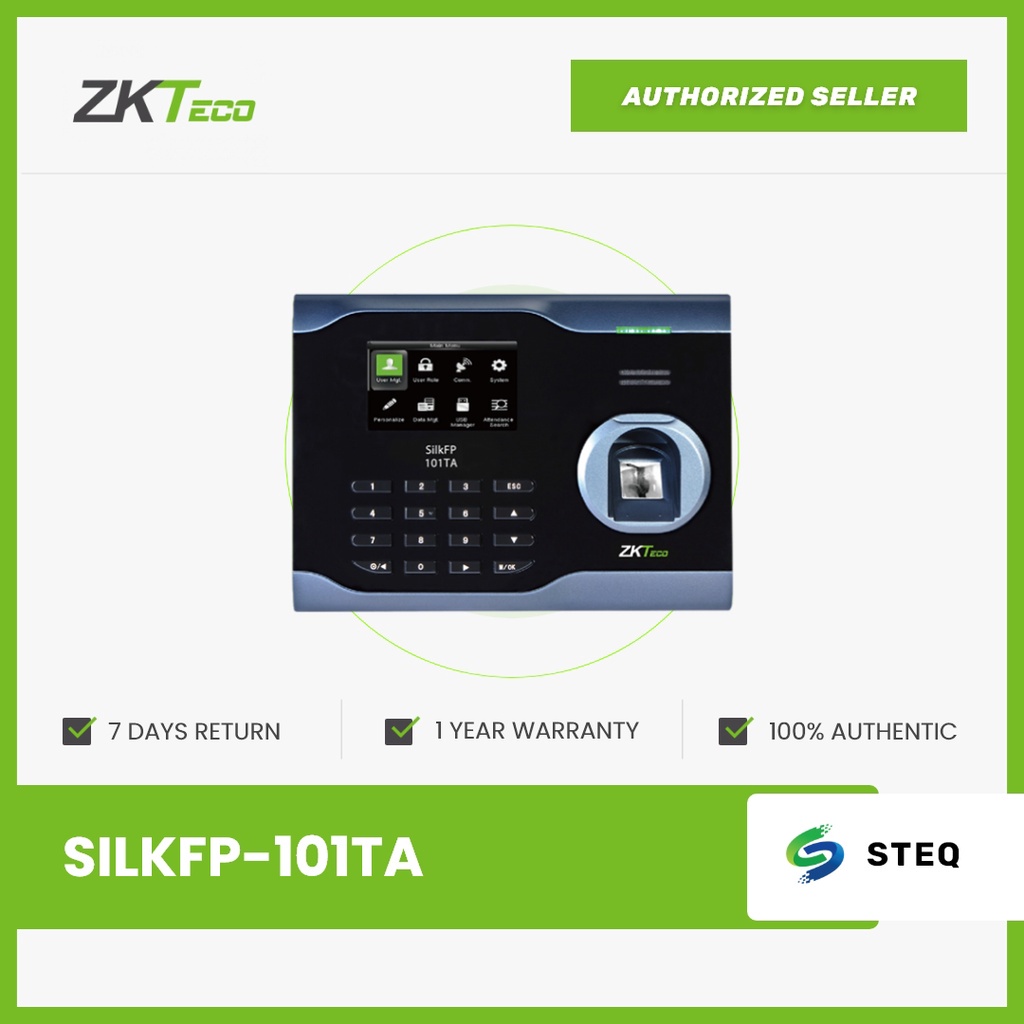 STEQ ZKTECO SILKFP-101TA/ID FINGERPRINT READER ATTENDANCE | Shopee ...