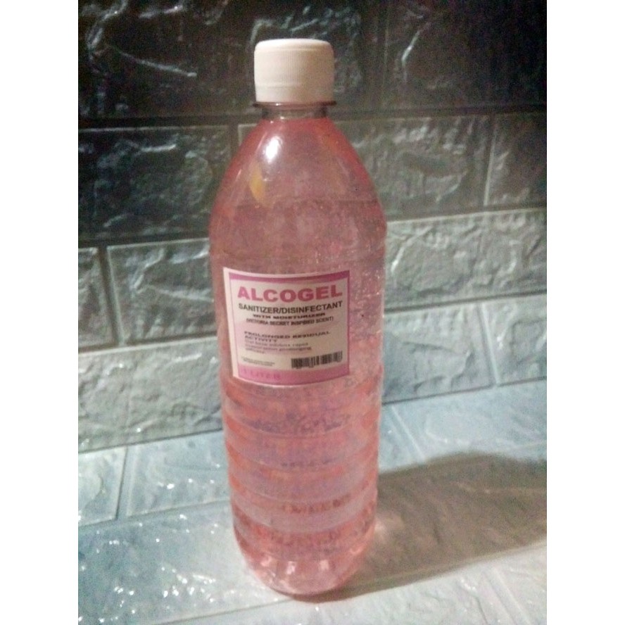 ALCOGEL HAND SANITIZER 1 LITER PET BOTTLE / CLEAR | Shopee Philippines