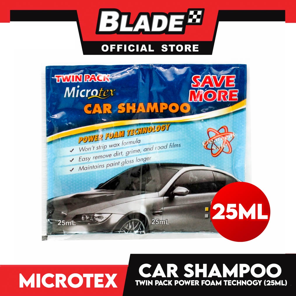 Microtex Car Shampoo Power Foam Tech. 25 ml | Shopee Philippines