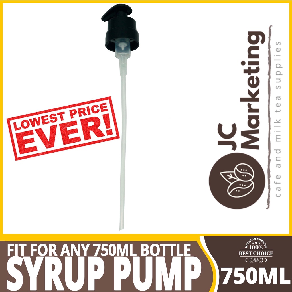 Cheapest Syrup Pump Black and White 750ml Assorted Design Fit on Any 750ml Bottle tdgp Shopee