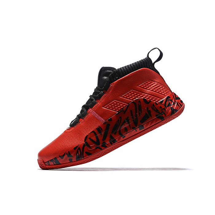 2019 adidas Dame 5 Chinese New Year Red Black Low Running Shoes