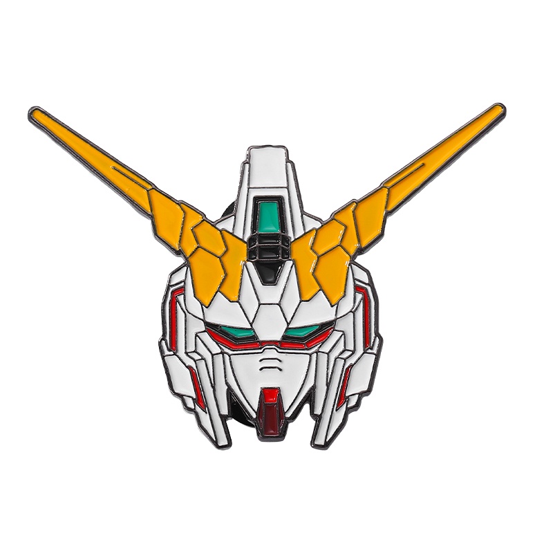 8 Styles Mobile Suit Gundam Lapel Brooches Anime Enamel Pins Cool ...