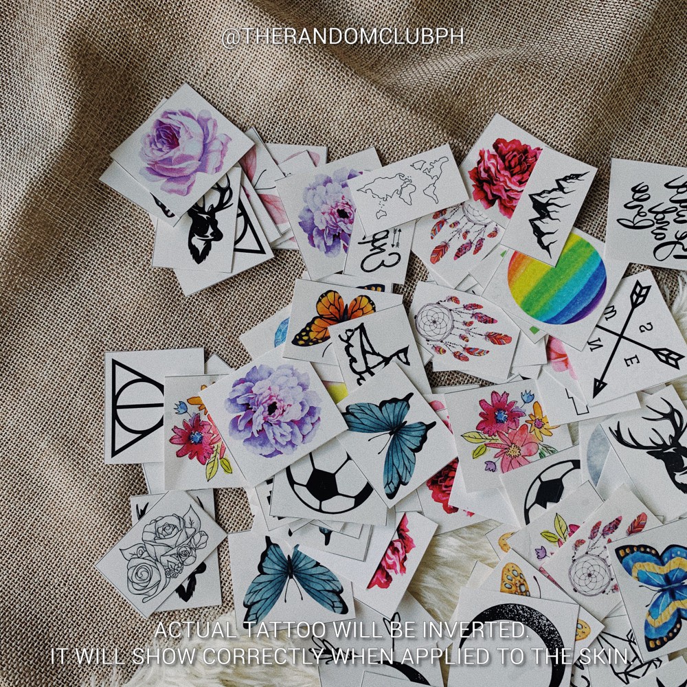 ASSORTED Cute Minimalist MINI (2cm) Temporary Tattoos Aesthetic