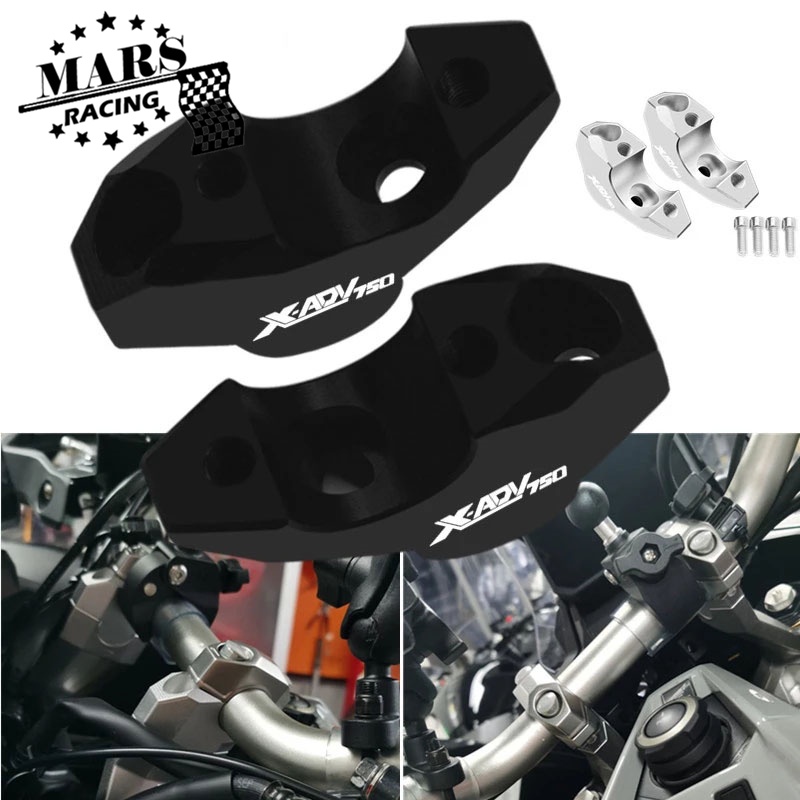 Motorbike Accessories CNC Handlebar Riser Bar Mount Handle Clamp For ...