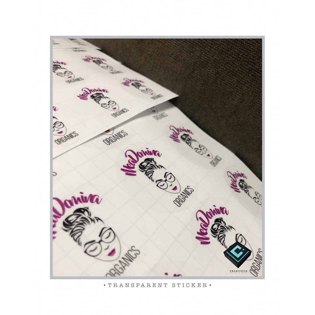 Customized Label Transparent Sticker | Shopee Philippines