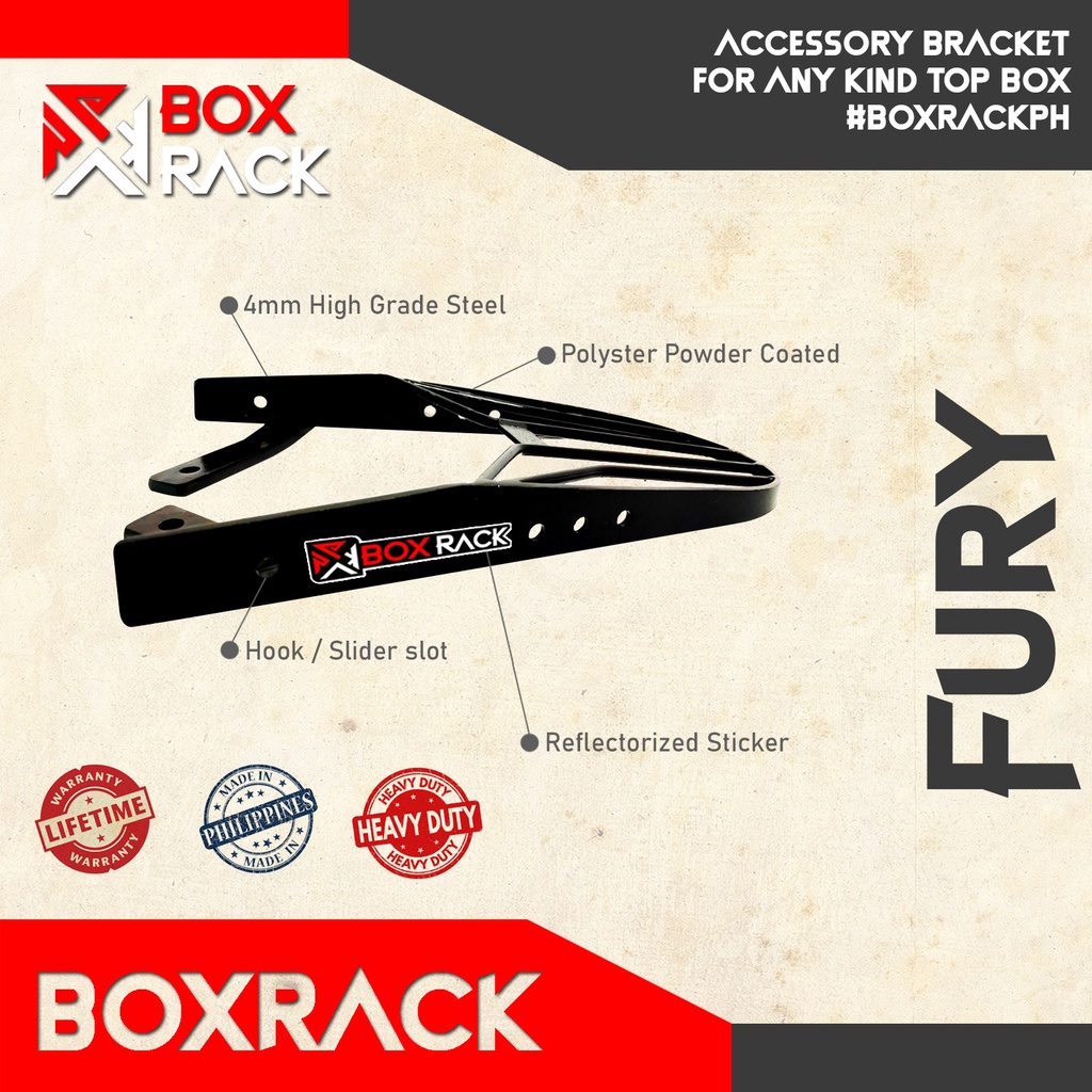 Monorack Bracket for FURY CARB TYPE / Fury carb type Monorack topbox ...