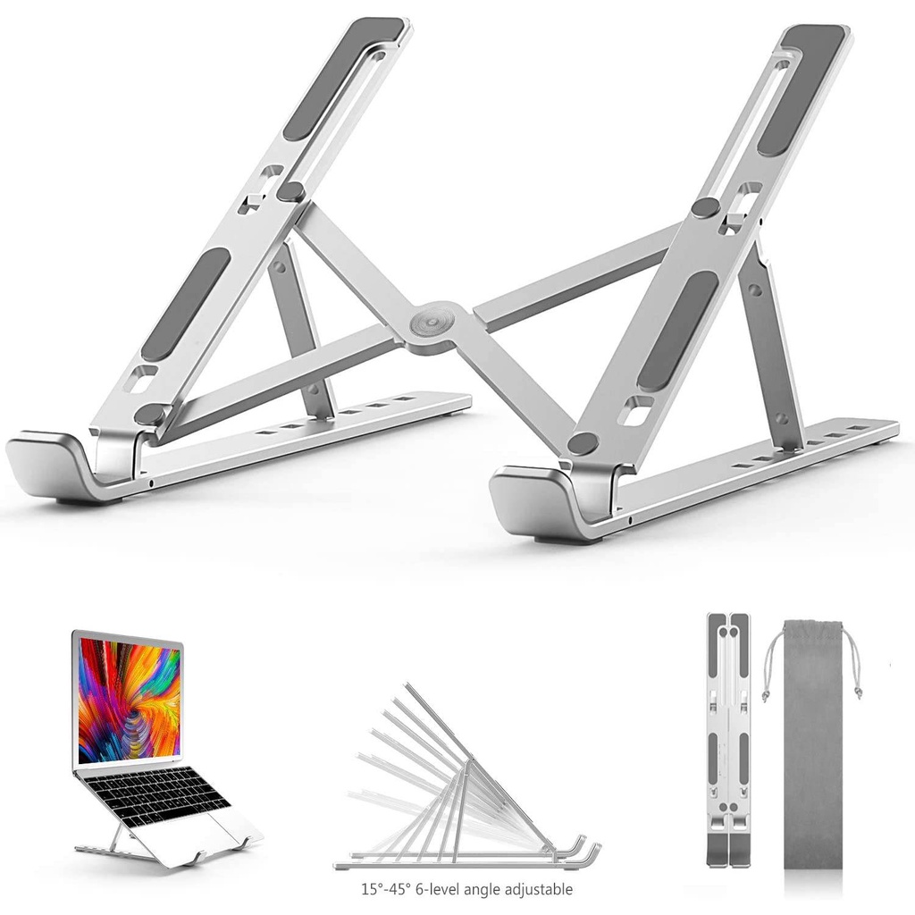 Aluminum/Plastic adjustable laptop stand foldable portable laptop ...