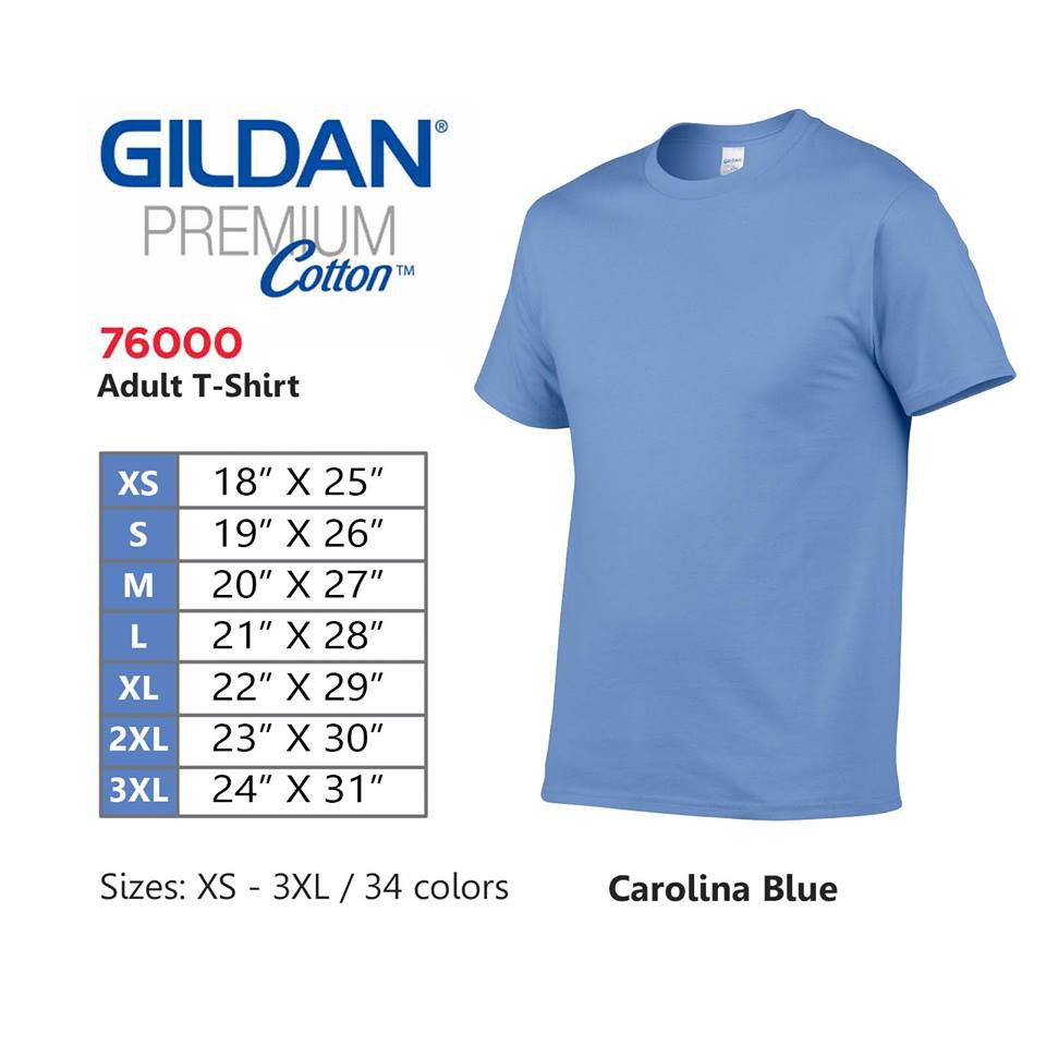 gildan carolina blue