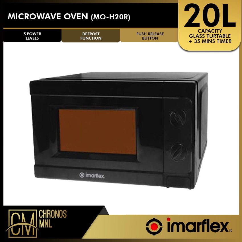 Chronos Imarflex MOH20R Rotary Microwave Oven (20 Liters) Shopee