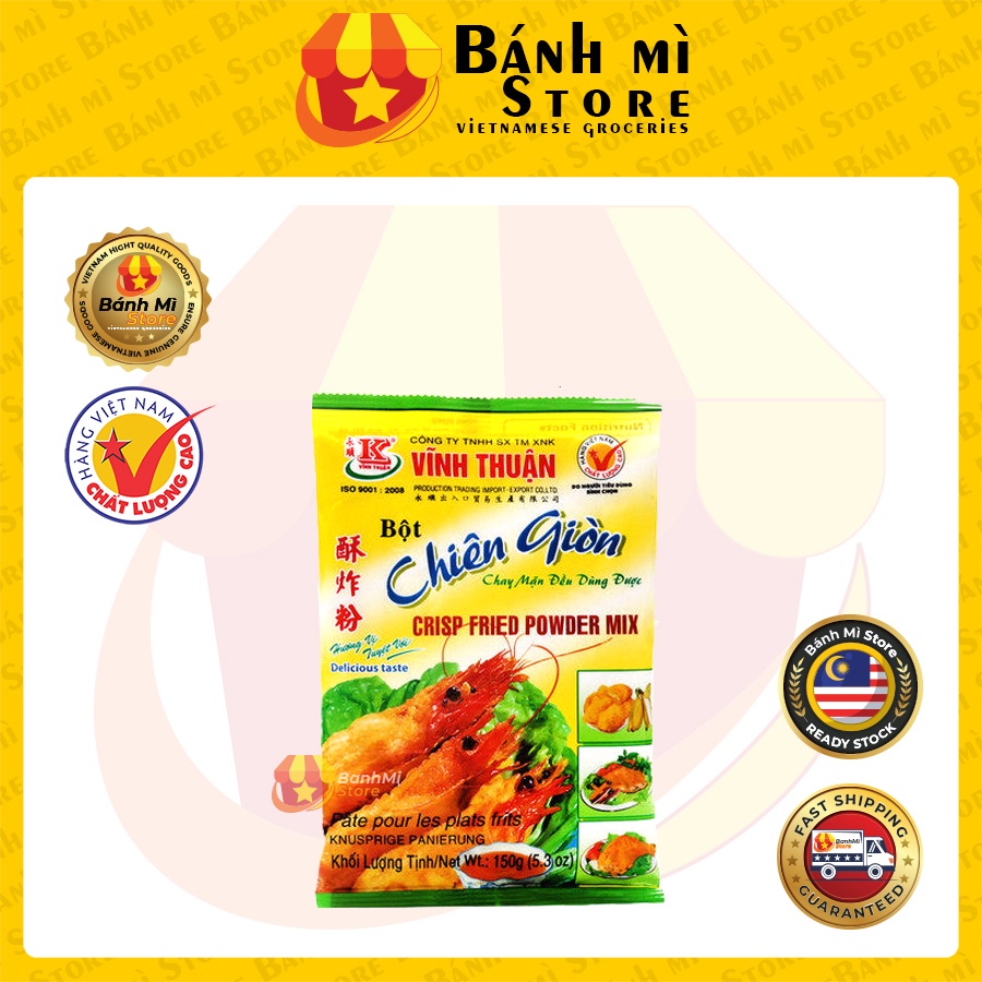 VINH THUAN BOT CHIEN GION VIETNAM CRISP FRIED POWDER MIX 越南酥炸粉 150G ...