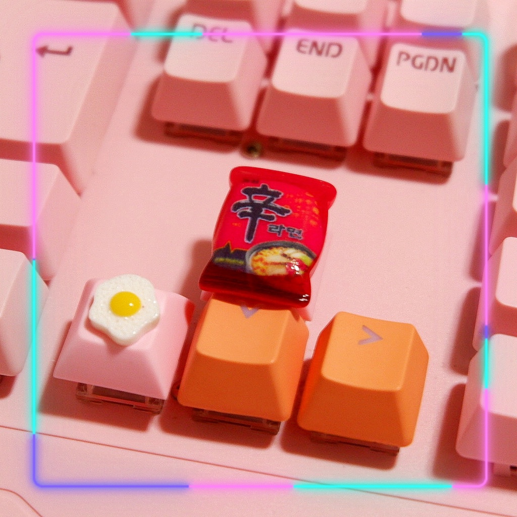 Tamago and Ramen Artisan Kawaii Keycaps for Mechanical Keyboard ...