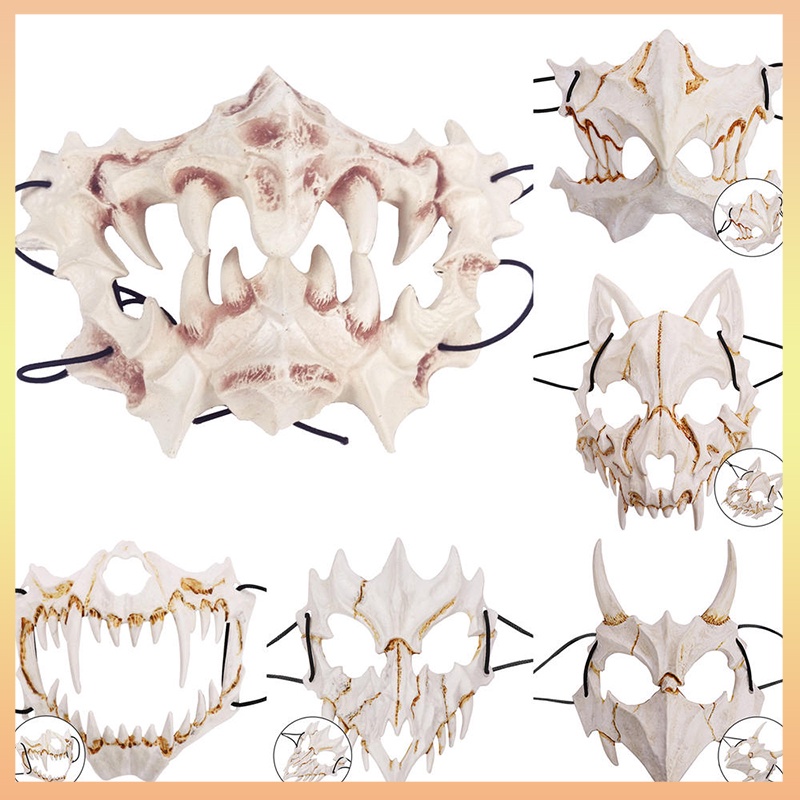 Animal Skull Mask Animal Bone Mask Dress-Up Costumes For Halloween ...