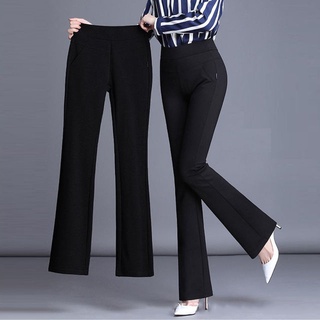 Women Velvet High Waist Stretchy Shiny Flare Bell Bottom Pants Fashion  Trousers