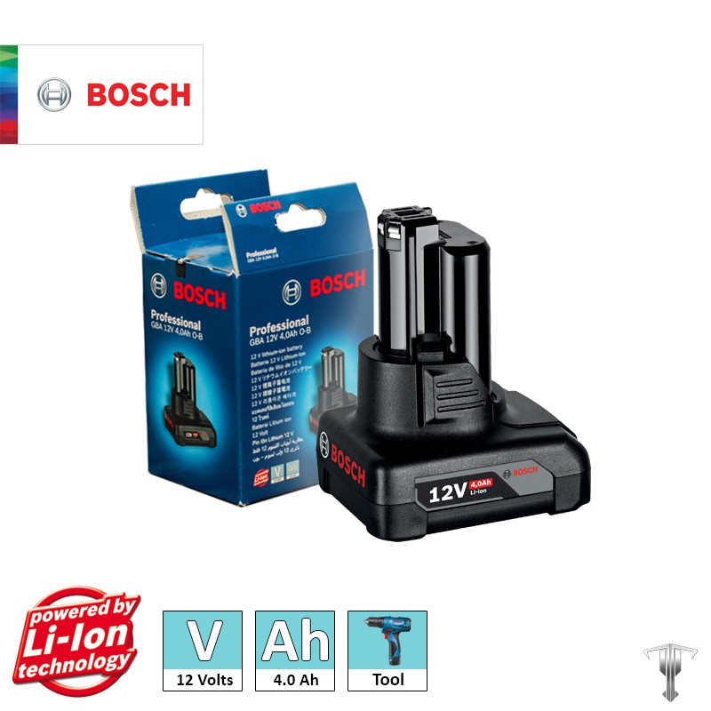 Bosch GBA 12V 4.0Ah Professional Li Ion Battery for 12V Cordless