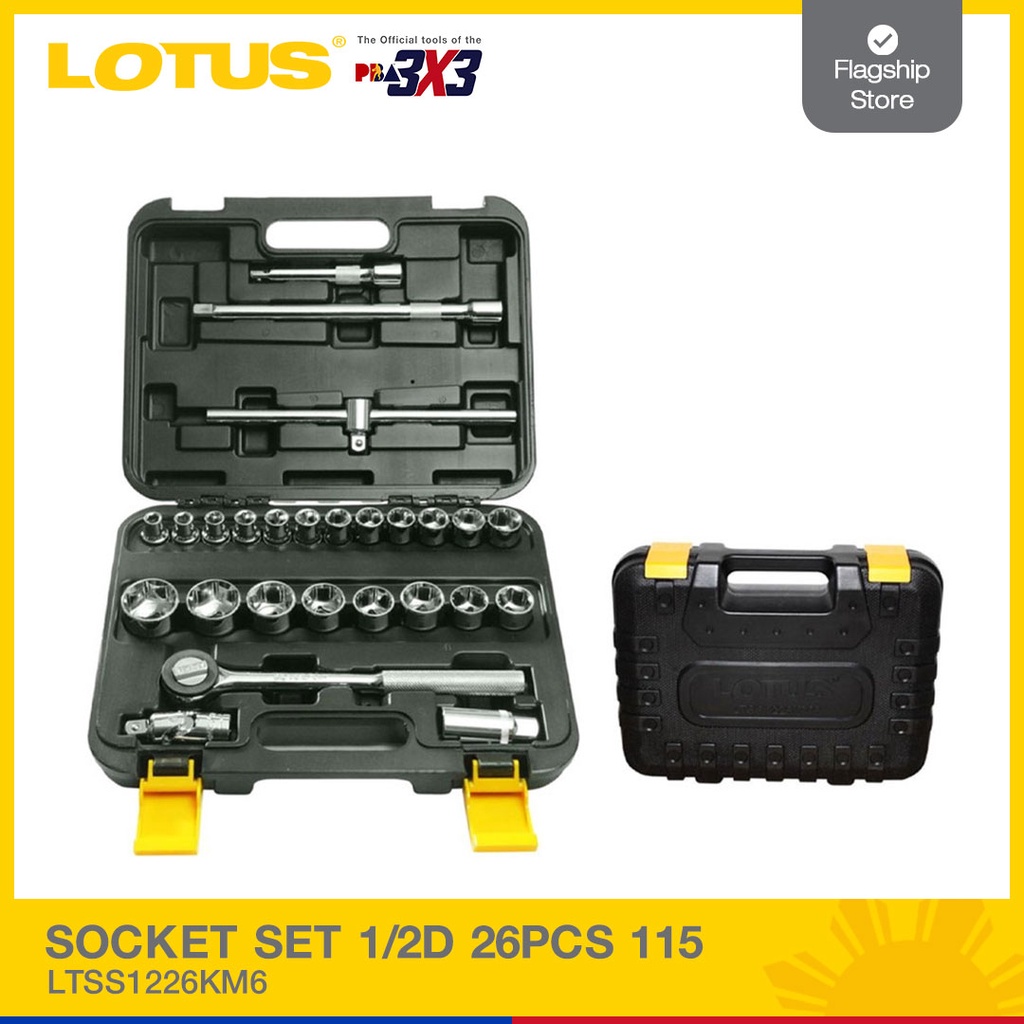 Lotus Socket Set 1/2DRV 26PC LTSS1226KM6 - Mechanic Tools | Shopee ...