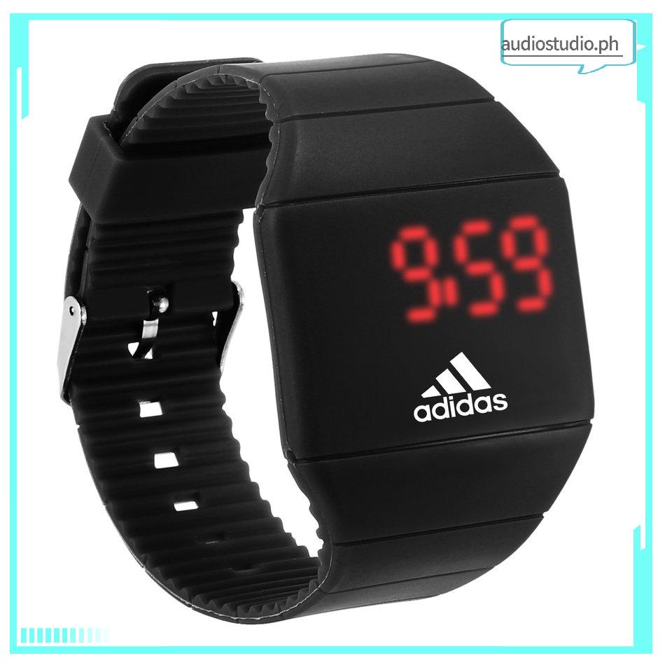 Adidas Led Waterproof Digital Watch Electronic Watch Students Leisure Men Women Sports Watch Simple Leisure Students Sport Watch Sports Bracelet Gift Shopee Philippines