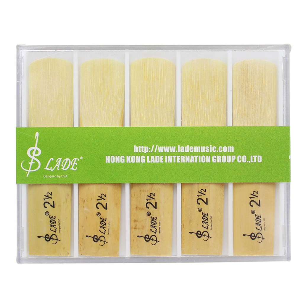 10pcs/set bE Saxophone Lade Bamboo 2-1/2 Reeds Strength 2.5 | Shopee ...