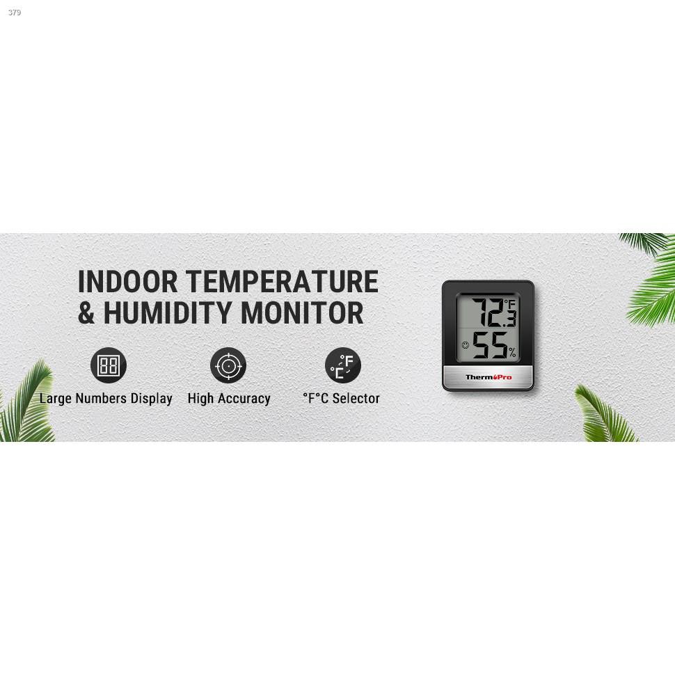 ThermoPro TP-49-B TP49B Mni Hygrometer Thermometer with Large