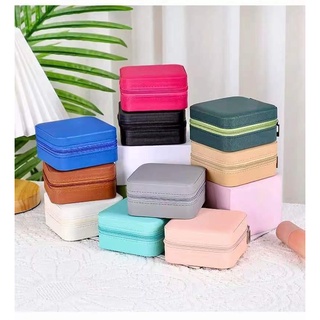 1pc Mini Jewelry Box, Storage Box, PU Leather Small Organizer For Necklace  Earrings Rings, Jewelry Box Portable Jewelry Bag