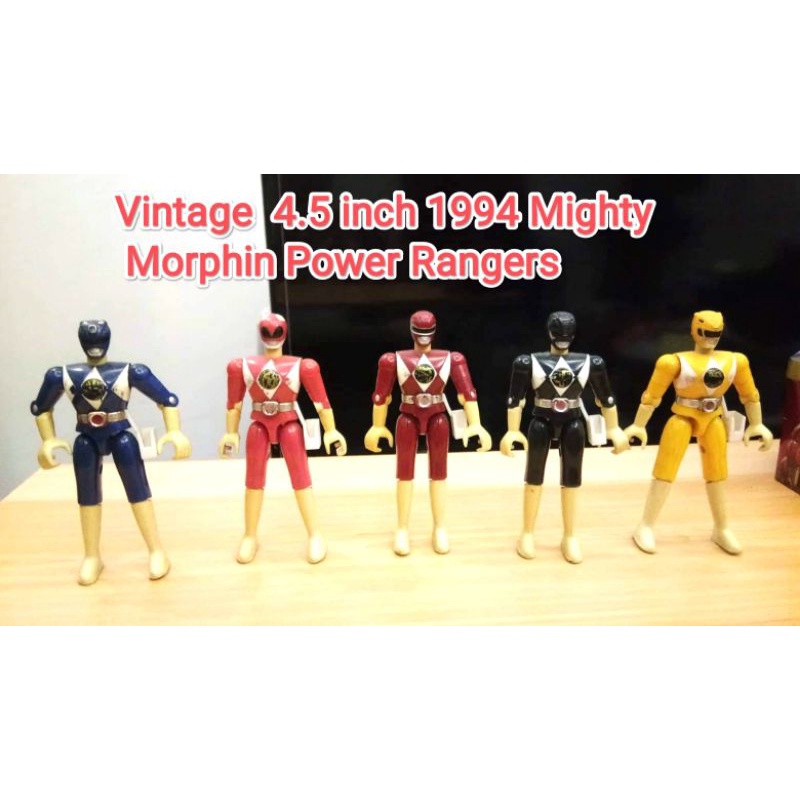 Vintage 4.5 Inch Mighty Morphin' Power Rangers set | Shopee Philippines