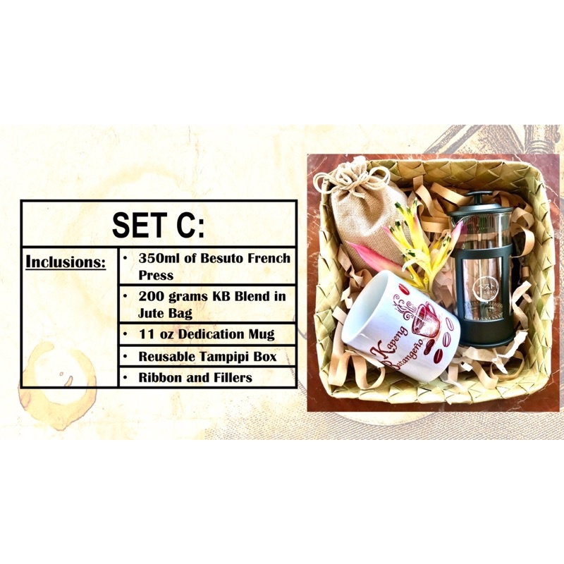 Coffee Gift Set C/ Kapeng Batangeño/ Kapeng Batangas/Barako Shopee