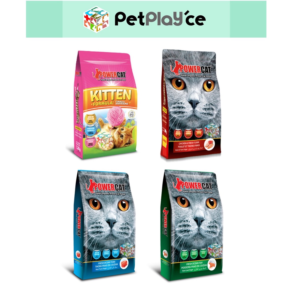 Power Cat for Cat 8kg Kitten 7kg Food Dry PowerCat Big Bag