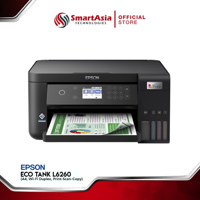 Epson Eco Tank L6260 Printer A4 Wi Fi Duplex Print Scan Copy Ink Tank 001 Ink Shopee 2618
