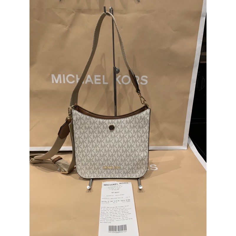 Original MICHAEL KORS BRILEY SMALL PVC MESSENGER CROSSBODY BAG MK
