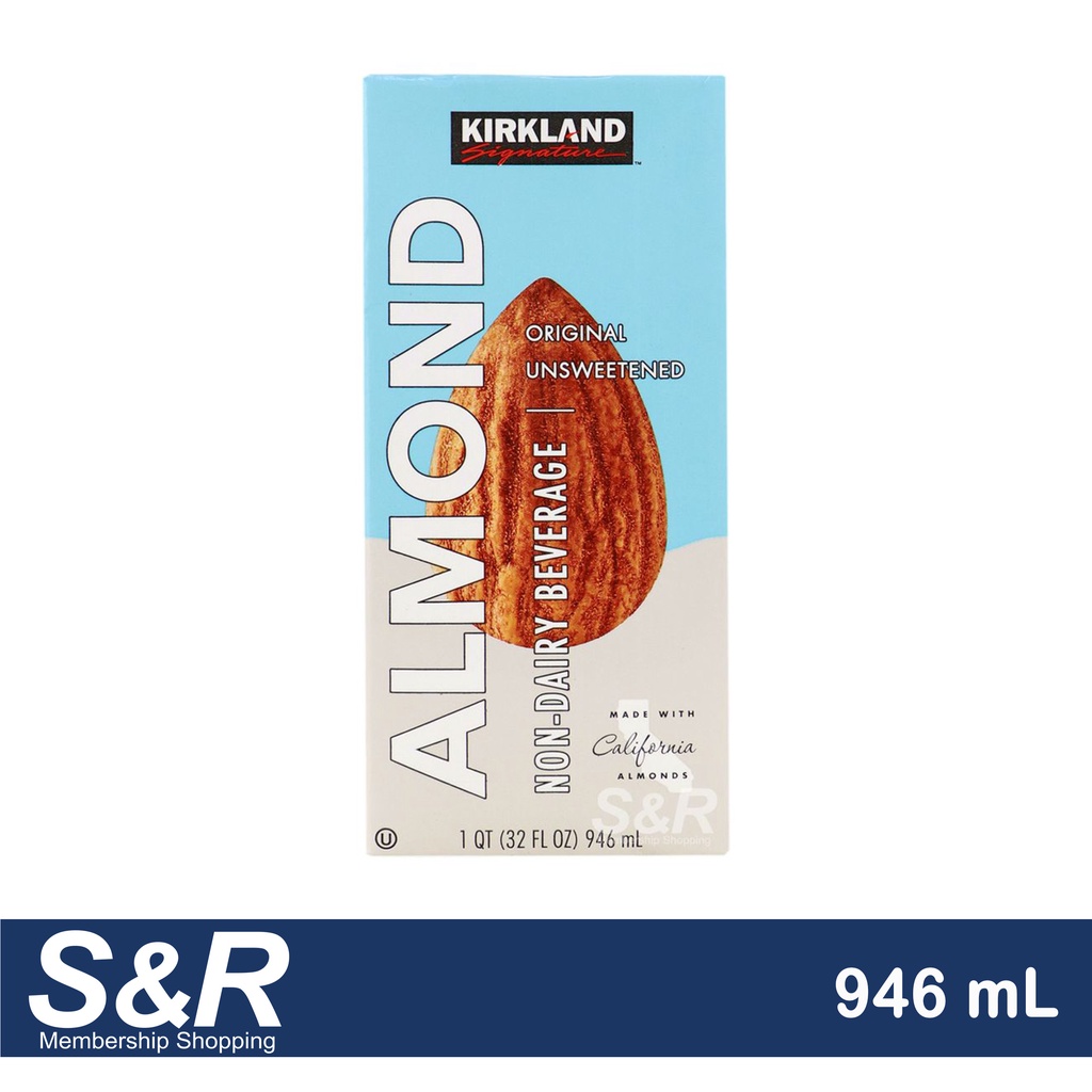 Kirkland Signature Original Unsweetened Almond Non Dairy Beverage 946mL   264303e3db80b514f4a32ec3e8fc65b2