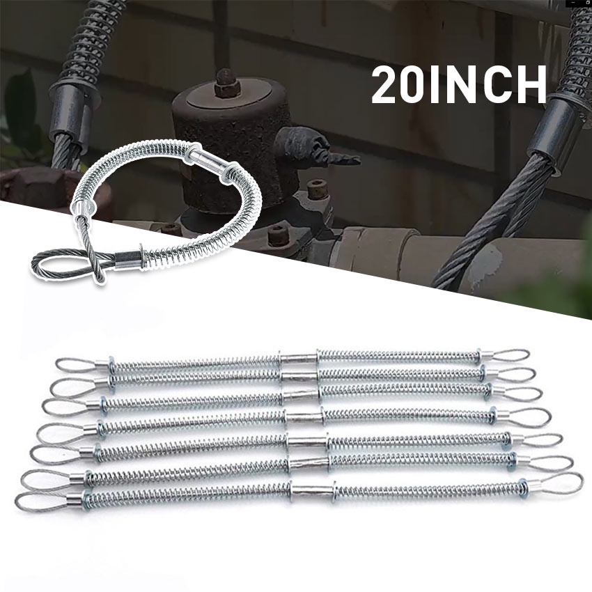 20Inch Safety Hose Whip Check Stainless Steel AntiCollapsible Anti