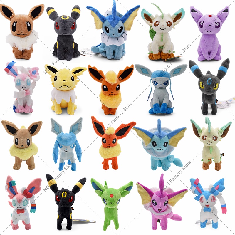 32 Style Eevee Plush Toy Pokemon Eeveelution Umbreon Vaporeon Jolteon ...